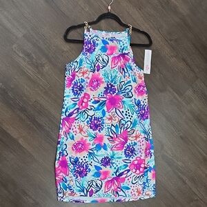 Aryeh Floral Sleeveless Dress with Chain Straps